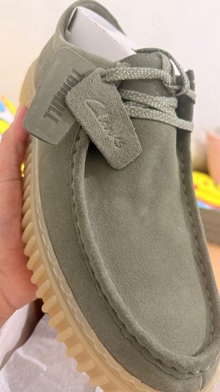 Zapatos Clarks Verdes/Beige