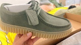 Zapatos Clarks Verdes/Beige