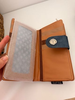 Monedero Cartera Sweet Candy Beige y Azul