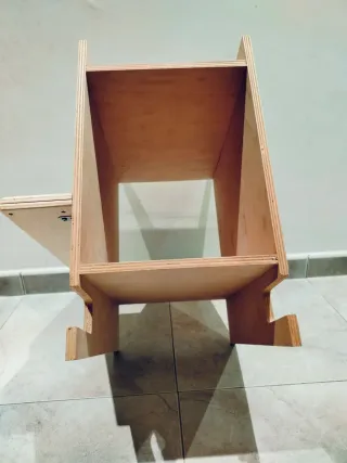 Soporte de madera para colgar bicicleta