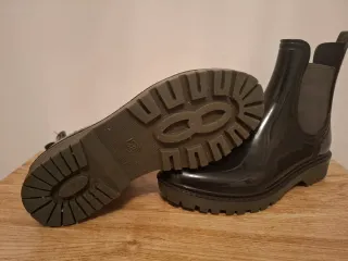 Botas de goma mujer negras