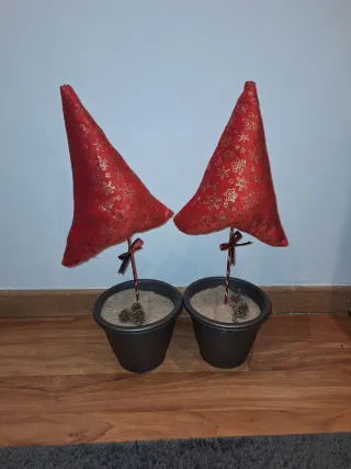 Alberi di Natale Decorativi Rossi Dorati