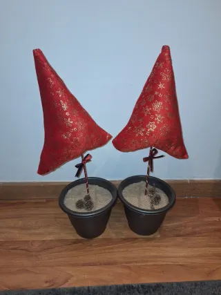 Alberi di Natale Decorativi Rossi Dorati