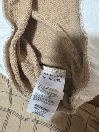 Felpa bimbo a quadri con colletto bianco