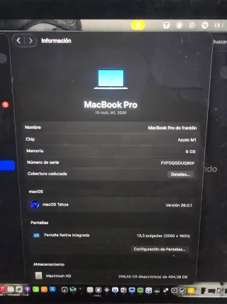 MacBook Pro poco usoMacBook Pro 556 GB