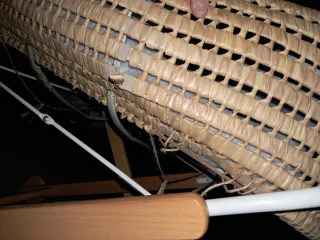 Cuna cesta movible con ruedas