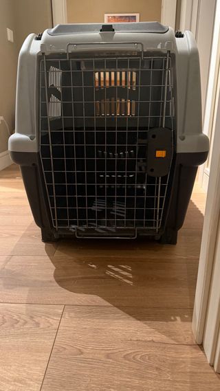 Transportín Perro Gris y Negro