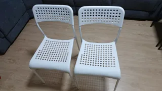 Sillas de plástico blancas Ikea