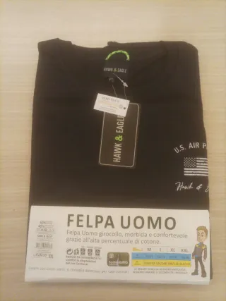 Felpa Uomo Hawk & Eagle XXL Nero