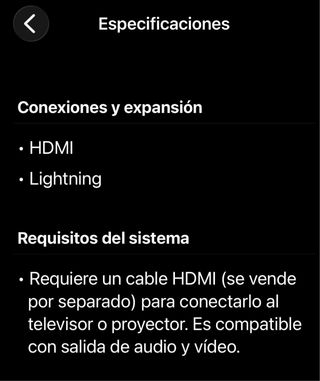 Adaptador Lightning a HDMI Apple Original