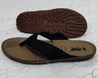 Chanclas de cuero genuino