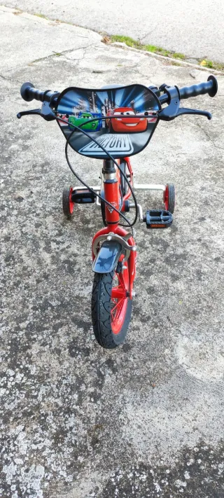 Bicicleta Infantil Rayo McQueen Roja