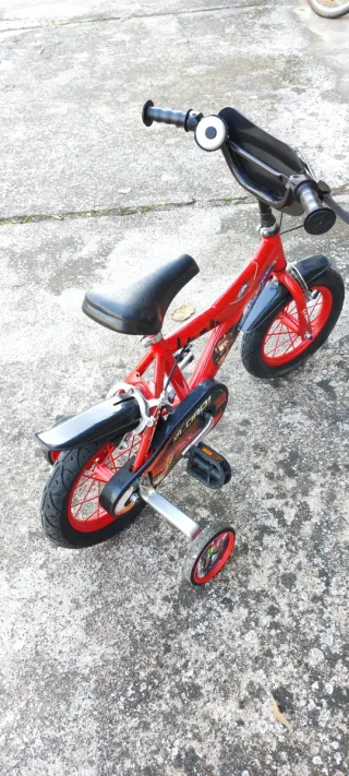 Bicicleta Infantil Rayo McQueen Roja