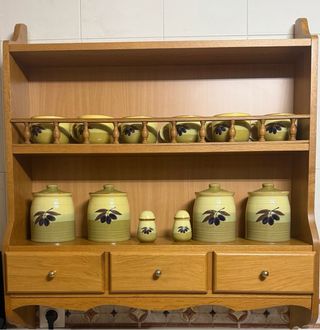 Alacena Roble Cocina Pared