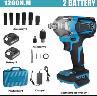 Pistola de impacto eléctrica 1200N.M 1500W