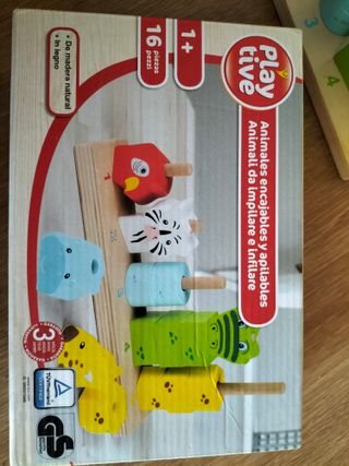 Lote 4 Juguetes Playtive y pizarra (Montessori)