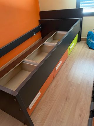 Cama nido infantil con cajones