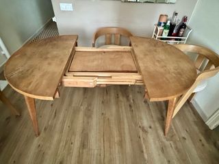 Mesa Nórdica Vintage Extensible Madera Maciza