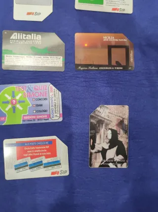 Lotto Schede Telefoniche SIP Monofacciali