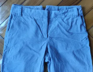 Pantalón Pana Morado Talla 38 Mango