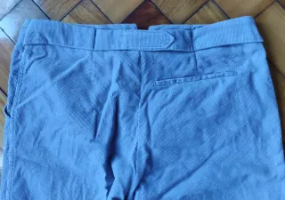 Pantalón Pana Morado Talla 38 Mango
