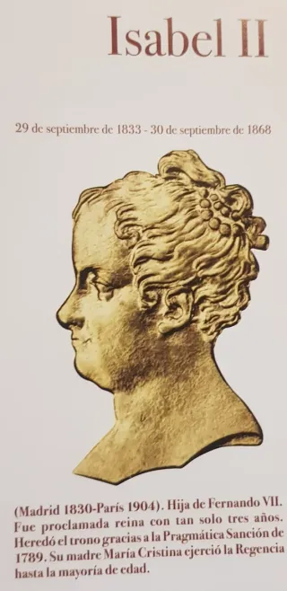 Reproducción 20 Reales 1850 Isabel II