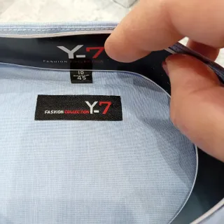 Camicie  uomo Y-7 blu taglia XXL / 48 / 58