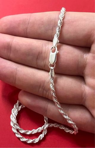 Cadena Cordon Macizo 60cm Plata De Ley 925