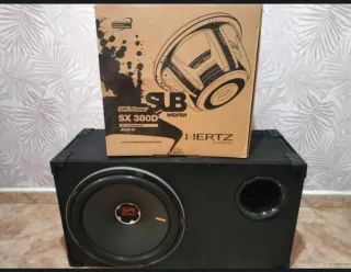 Amplificador Hertz HCP 1DK 2480W + subwoofer Hertz