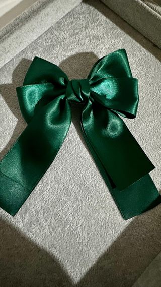 Laço de cabelo verde