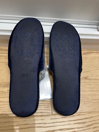 Zapatillas Zara Home azules con brillantes T38