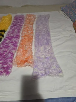 Bufandas de pelo multicolor