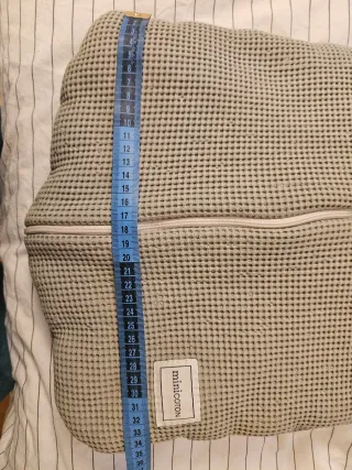 Saco bebé Minicotonn verde gofrado/muselina