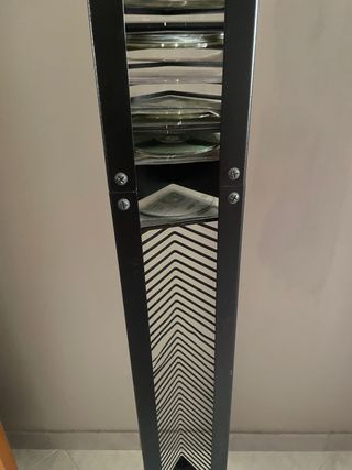 Porta CD/DVD Torre da Terra Nero