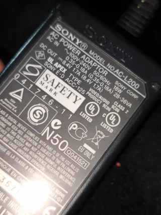 Cámara de video Sony Digital Zoom 2000xFUNCIONANDO