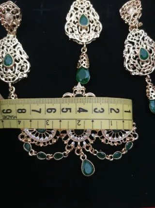 Aderezo Fallera Huertana Oro y Verde