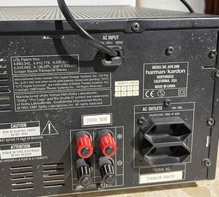 Harman Kardon AVR 2000 Receptor AV Negro