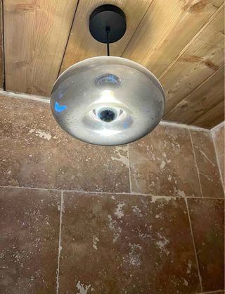 Lampadario Vintage Vetro Soffiato Design