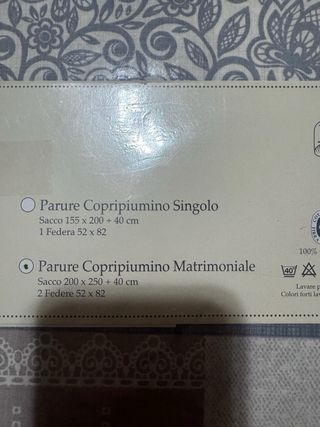 Sacco Copripiumino e federe Cotone Stampato