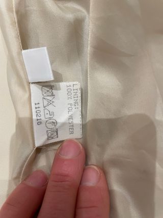 Gabardina Beige Clásica Talla 40