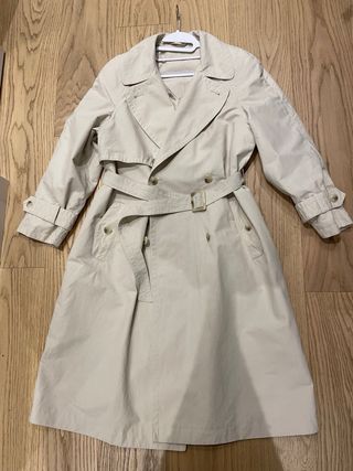 Gabardina Beige Clásica Talla 40