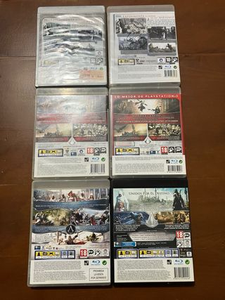 Lote juegos Assassin's Creed Play Station 3 PS3