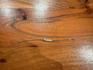 Pulsera bebé chapa plata ley Eguzkilore