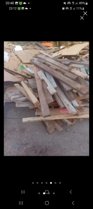 Madera de palés para quemar