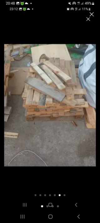 Madera de palés para quemar