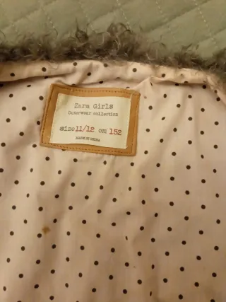 Chaleco Zara Niña Talla 11/12 Gris