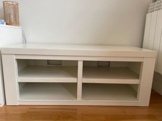 Mueble TV madera blanco