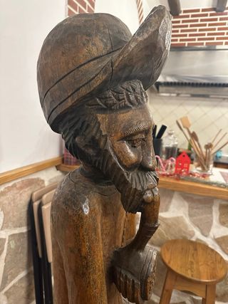 Talla de madera Rastafari