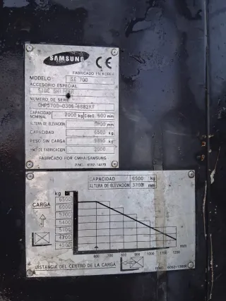 Carretilla elevadora 6500 kg