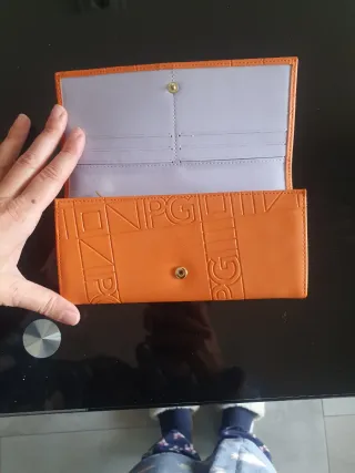 Cartera Piel Purificación García Naranja